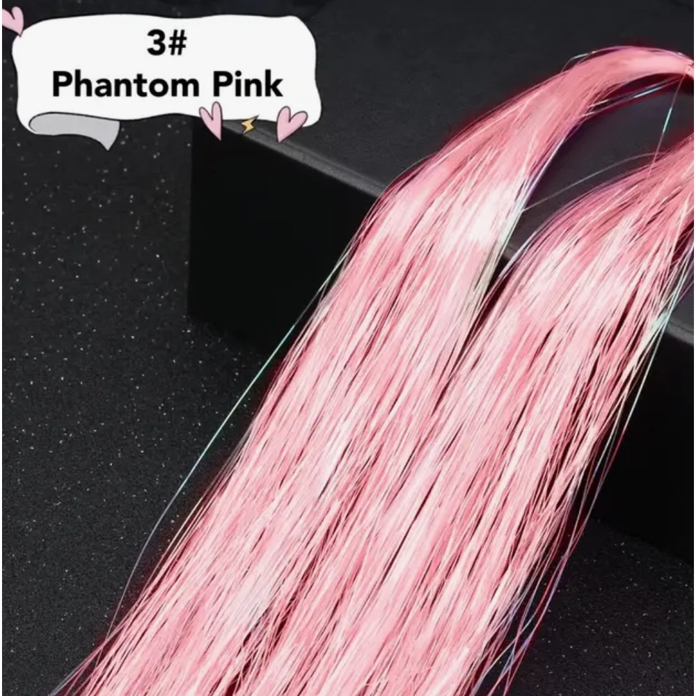 Hair Tinsel, CHOOSE TWO COLORS, Glitter Fairy Hair, NIP🤩, Temporary Hair Color - Picture 4 of 9